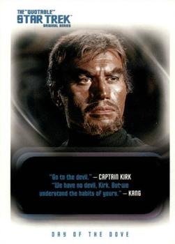 2004 Rittenhouse The Quotable Star Trek Original Series #16 Captain Kirk/Kang: Day of the Dove Front