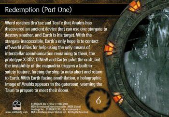 2004 Rittenhouse Stargate SG-1 Season 6 #6 Word reaches Bra'tac and Teal'c that Anubis ha Back