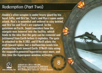 2004 Rittenhouse Stargate SG-1 Season 6 #8 Anubis's alien weapon is under heavy guard by Back