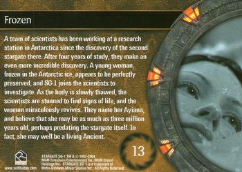 2004 Rittenhouse Stargate SG-1 Season 6 #13 A team of scientists has been working at a res Back