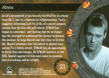 2004 Rittenhouse Stargate SG-1 Season 6 #21 Ba'al's stronghold is too heavily fortified fo Back