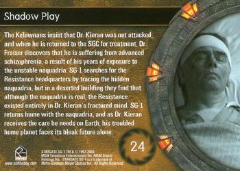 2004 Rittenhouse Stargate SG-1 Season 6 #24 The Kellownans insist that Dr. Kieran was not Back