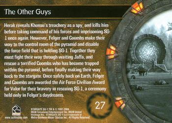 2004 Rittenhouse Stargate SG-1 Season 6 #27 Herak reveals Khonsu's treachery as a spy, and Back