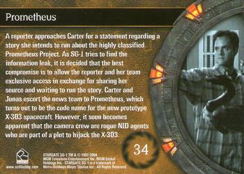 2004 Rittenhouse Stargate SG-1 Season 6 #34 A reporter approaches Carter for a statement r Back