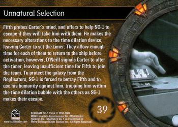 2004 Rittenhouse Stargate SG-1 Season 6 #39 Fifth probes Carter's mind, and offers to help Back