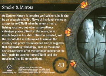 2004 Rittenhouse Stargate SG-1 Season 6 #43 As Senator Kinsey is greeting well-wishers, he Back