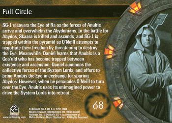 2004 Rittenhouse Stargate SG-1 Season 6 #68 SG-1 recovers the Eye of Ra as the forces of A Back