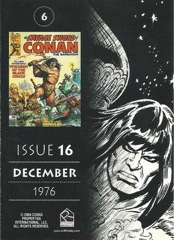 2004 Rittenhouse Conan: Art of the Hyborian Age #6 Issue 16 - December 1976 Back