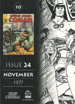 2004 Rittenhouse Conan: Art of the Hyborian Age #10 Issue 24 - November 1977 Back
