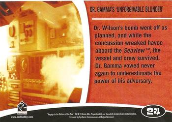 2004 Rittenhouse Fantasy Worlds of Irwin Allen #24 Dr. Gamma's 'Unforgivable Blunder' Back