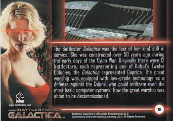 2005 Rittenhouse Battlestar Galactica Premiere Edition #5 The Last Battlestar Back