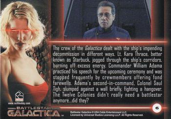 2005 Rittenhouse Battlestar Galactica Premiere Edition #6 End of an Era Back