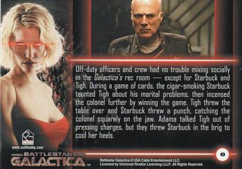 2005 Rittenhouse Battlestar Galactica Premiere Edition #8 Impetuous Starbuck Back