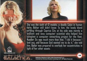 2005 Rittenhouse Battlestar Galactica Premiere Edition #14 Number Six Back