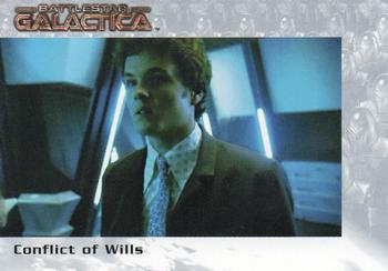 2005 Rittenhouse Battlestar Galactica Premiere Edition #15 Conflict of Wills Front