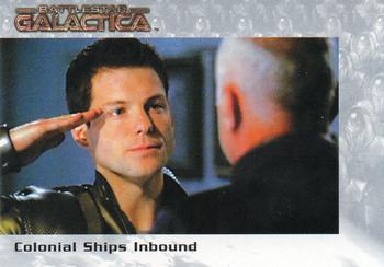 2005 Rittenhouse Battlestar Galactica Premiere Edition #50 Colonial Ships Inbound Front