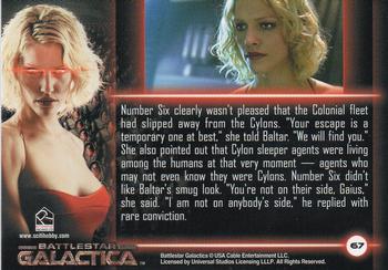 2005 Rittenhouse Battlestar Galactica Premiere Edition #67 Taking Sides Back
