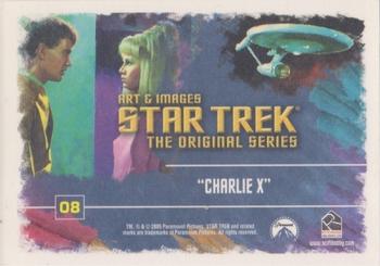 2005 Rittenhouse Star Trek: The Original Series: Art and Images #08 Charlie X Back