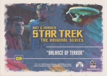 2005 Rittenhouse Star Trek: The Original Series: Art and Images #09 Balance of Terror Back
