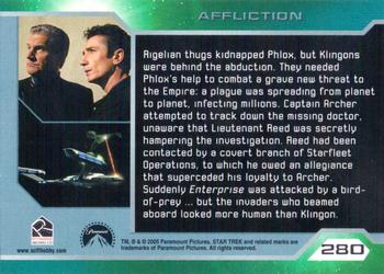 2005 Rittenhouse Star Trek: Enterprise Season 4 #280 Rigelian thugs kidnapped Phlox, but Klingons w Back