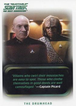 2005 Rittenhouse The Quotable Star Trek: The Next Generation #104 The Drumhead Front