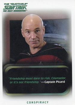 2005 Rittenhouse The Quotable Star Trek: The Next Generation #108 Conspiracy Front
