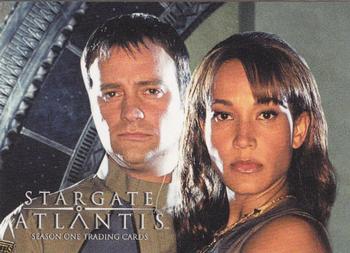 2005 Rittenhouse Stargate Atlantis Season 1 #1 Title Triptych/Checklist (base cards) Front