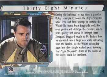 2005 Rittenhouse Stargate Atlantis Season 1 #14 Closing the bulkhead to buy time, a panicky Back