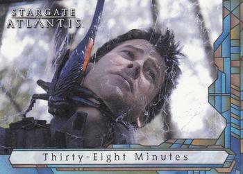 2005 Rittenhouse Stargate Atlantis Season 1 #14 Closing the bulkhead to buy time, a panicky Front
