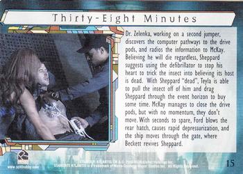 2005 Rittenhouse Stargate Atlantis Season 1 #15 Dr. Zelenka, working on a second jumper, dis Back