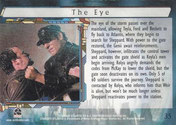 2005 Rittenhouse Stargate Atlantis Season 1 #35 The eye of the storm passes over the mainlan Back