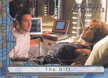 2005 Rittenhouse Stargate Atlantis Season 1 #57 Weir and Beckett deduce Teyla's people were Front