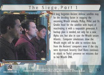 2005 Rittenhouse Stargate Atlantis Season 1 #58 A long forgotten Ancient defense satellits m Back