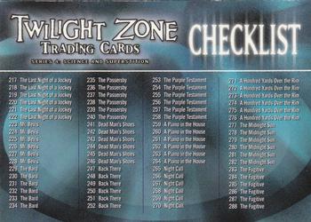 2005 Rittenhouse Twilight Zone Science and Superstition Series 4 #Z-4 Checklist Front