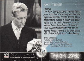 2005 Rittenhouse Twilight Zone Science and Superstition Series 4 #252 Back There Back