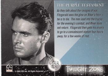 2005 Rittenhouse Twilight Zone Science and Superstition Series 4 #256 As they talk about the ravages of war, Fitzg Back