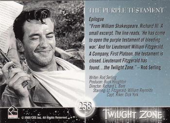 2005 Rittenhouse Twilight Zone Science and Superstition Series 4 #258 The Purple Testament Back