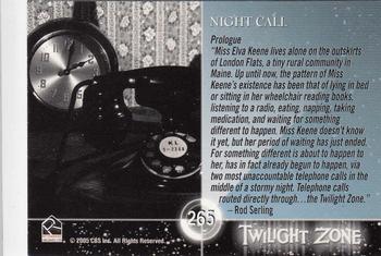 2005 Rittenhouse Twilight Zone Science and Superstition Series 4 #265 Night Call Back