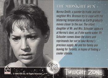 2005 Rittenhouse Twilight Zone Science and Superstition Series 4 #278 Norma Smith, a paintr by trade and her neigh Back