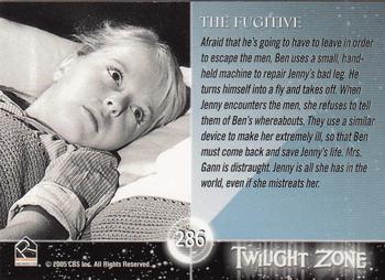 2005 Rittenhouse Twilight Zone Science and Superstition Series 4 #286 Afraid that he's going to have to leave in o Back