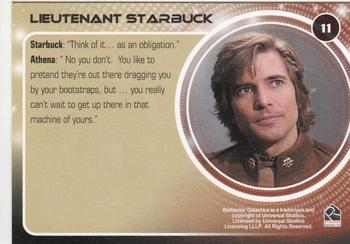 2006 Rittenhouse Battlestar Galactica: Colonial Warriors #11 Lieutenant Starbuck Back