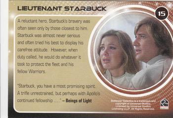 2006 Rittenhouse Battlestar Galactica: Colonial Warriors #15 Lieutenant Starbuck Back