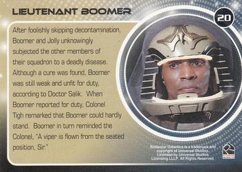 2006 Rittenhouse Battlestar Galactica: Colonial Warriors #20 Lieutenant Boomer Back