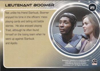 2006 Rittenhouse Battlestar Galactica: Colonial Warriors #21 Lieutenant Boomer Back