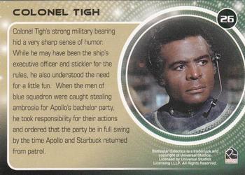 2006 Rittenhouse Battlestar Galactica: Colonial Warriors #26 Colonel Tigh Back