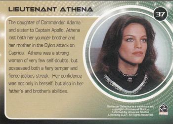 2006 Rittenhouse Battlestar Galactica: Colonial Warriors #37 Lieutenant Athena Back