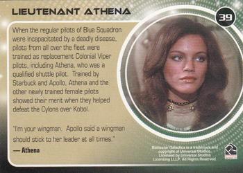 2006 Rittenhouse Battlestar Galactica: Colonial Warriors #39 Lieutenant Athena Back