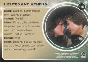 2006 Rittenhouse Battlestar Galactica: Colonial Warriors #40 Lieutenant Athena Back