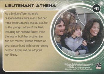 2006 Rittenhouse Battlestar Galactica: Colonial Warriors #41 Lieutenant Athena Back