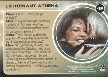 2006 Rittenhouse Battlestar Galactica: Colonial Warriors #42 Lieutenant Athena Back
